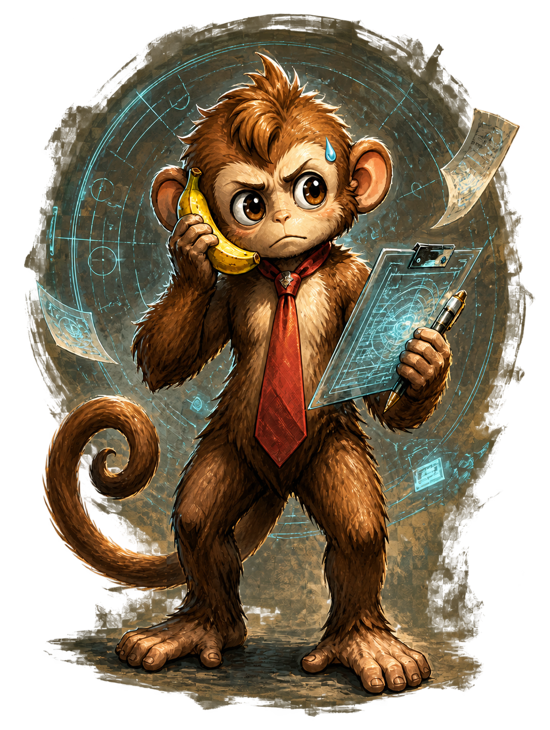 A science fiction concept art version of Monkey Business.